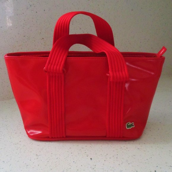 Lacoste Handbags - Lacoste Medium Bowling Bag Sporty Patent Leather